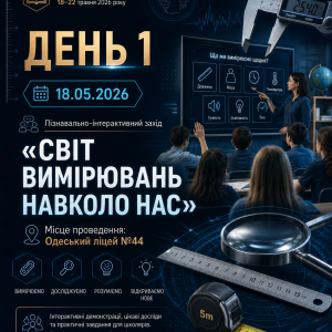 Світ вимірювань навколо нас: відкриваємо метрологію для школярів